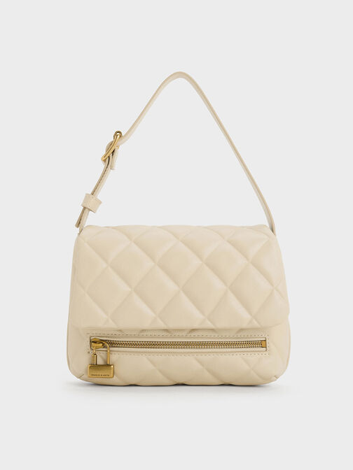 Swing Quilted Chain-Handle Bag, , hi-res