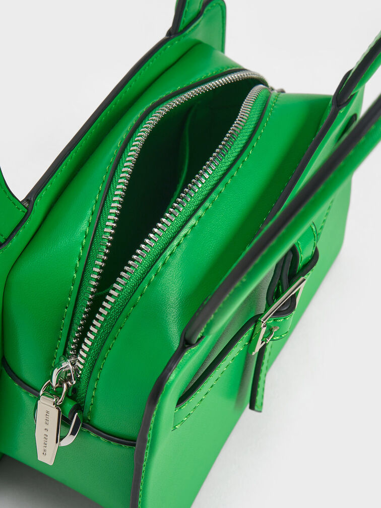 Belted Top Handle Bag, , hi-res