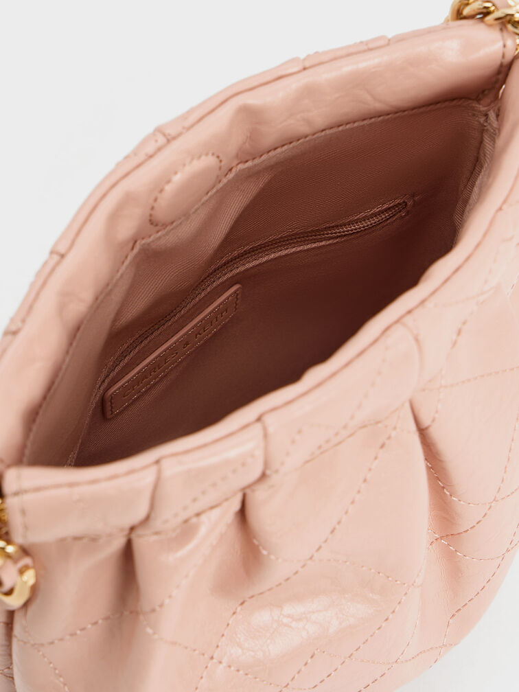 Duo Chain-Handle Two-Way Backpack, Pink, hi-res