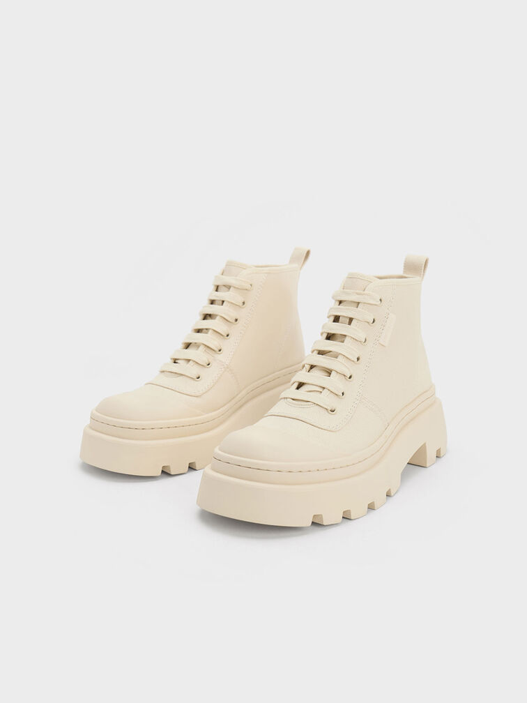 Canvas High-Top Sneakers, , hi-res