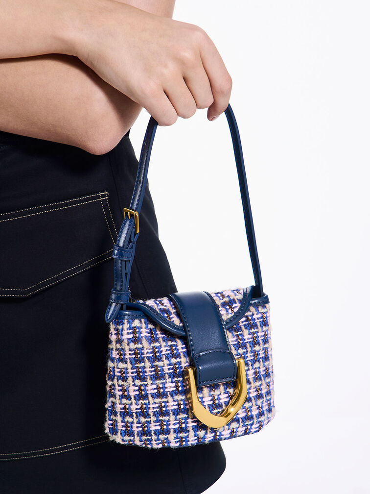 Gabine Tweed Bucket Bag, , hi-res