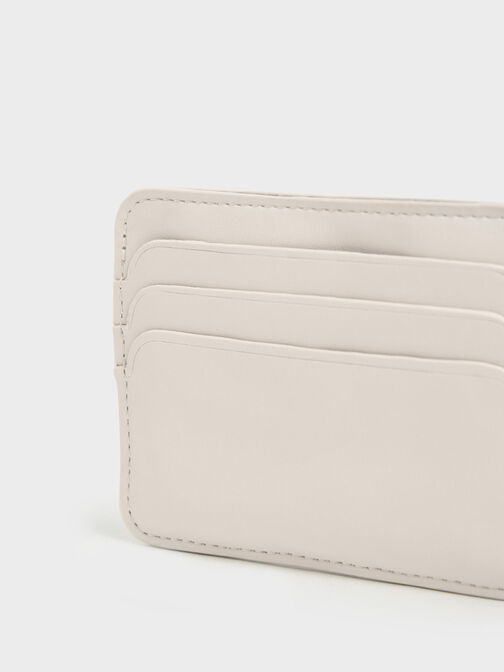 Cleo Quilted Card Holder, สีไอวอรี่, hi-res