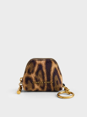 Cesia Leopard-Print Micro Pouch, Multi, hi-res