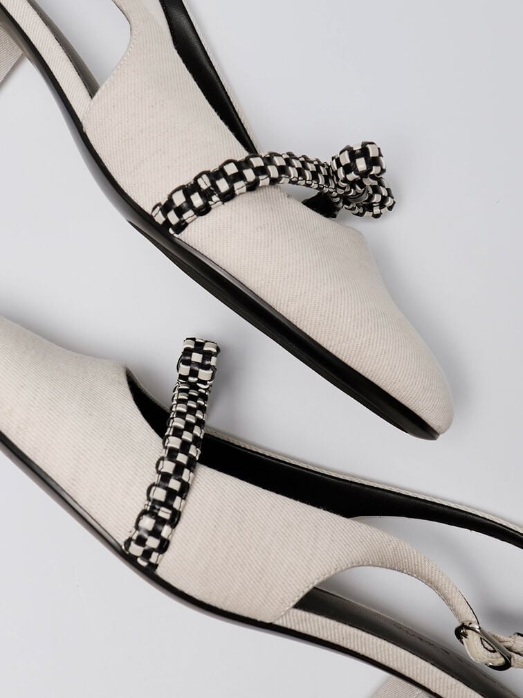 Kaleen Slingback Pumps, Chalk, hi-res