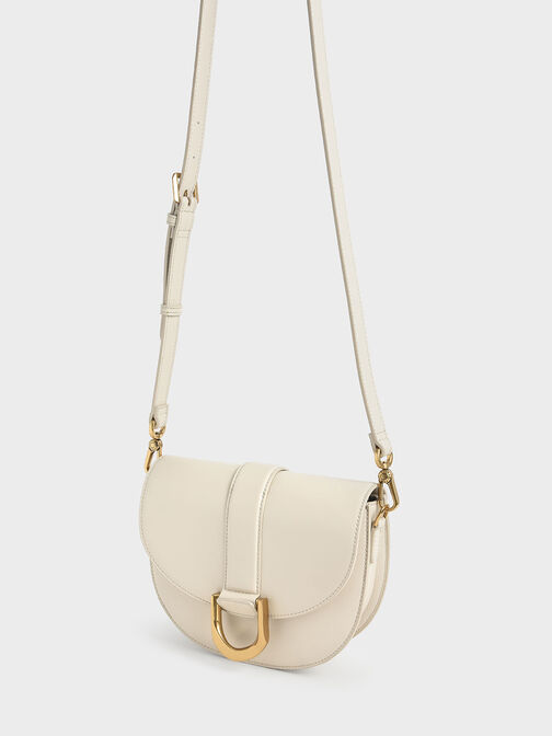 Gabine Saddle Bag, Cream, hi-res