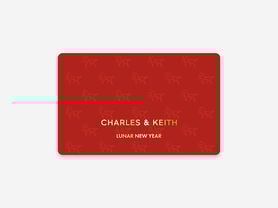 บัตรของขวัญเทศกาลตรุษจีน - ลายม้านำโชคสีทอง, สีมารูน, hi-res