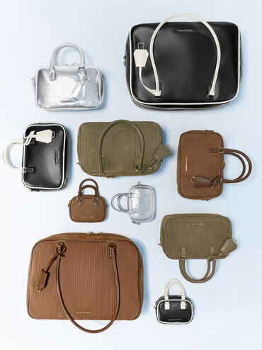 Sianna Two-Tone Bag Charm, Multi, hi-res