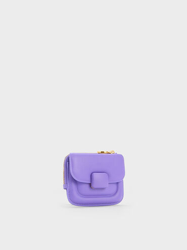 Koa Square Card Holder, Purple, hi-res