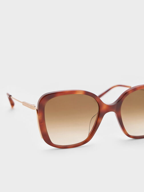 Renee Recycled Acetate Butterfly Sunglasses, T. Shell, hi-res