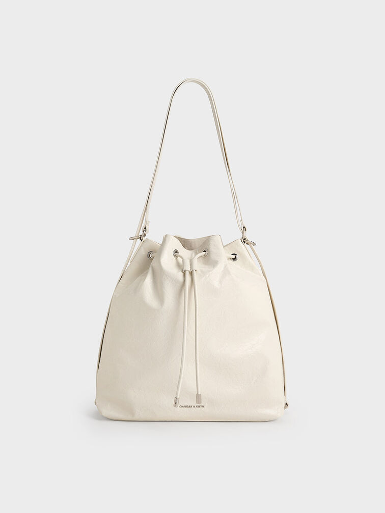 Neva Two-Way Bucket Bag, Cream, hi-res