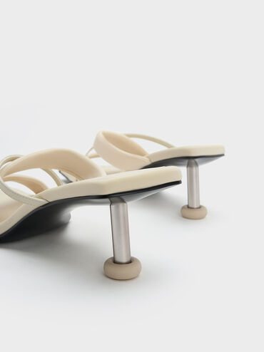 Crossover Sculptural Heel Sandals, , hi-res