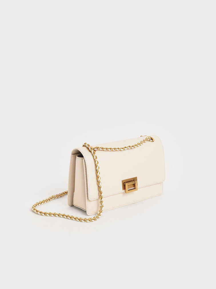 Everline Braided-Strap Shoulder Bag, Cream, hi-res