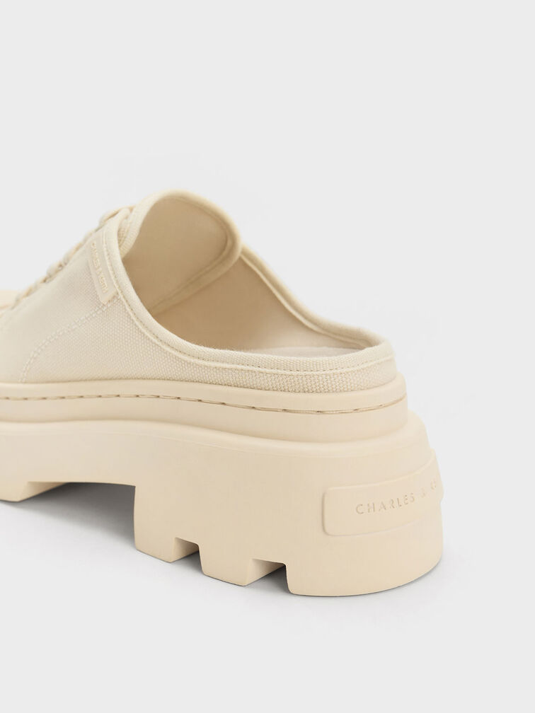 Canvas Backless Sneakers, , hi-res