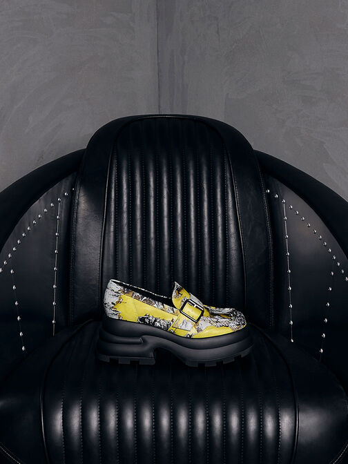 Jules Platform Buckled Loafers, , hi-res