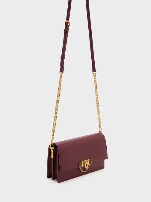 Tallulah Metallic Push-Lock Wallet, , hi-res