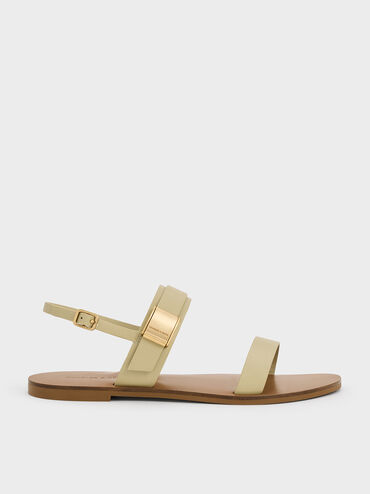 Yvette Double-Strap Sandals, Green, hi-res