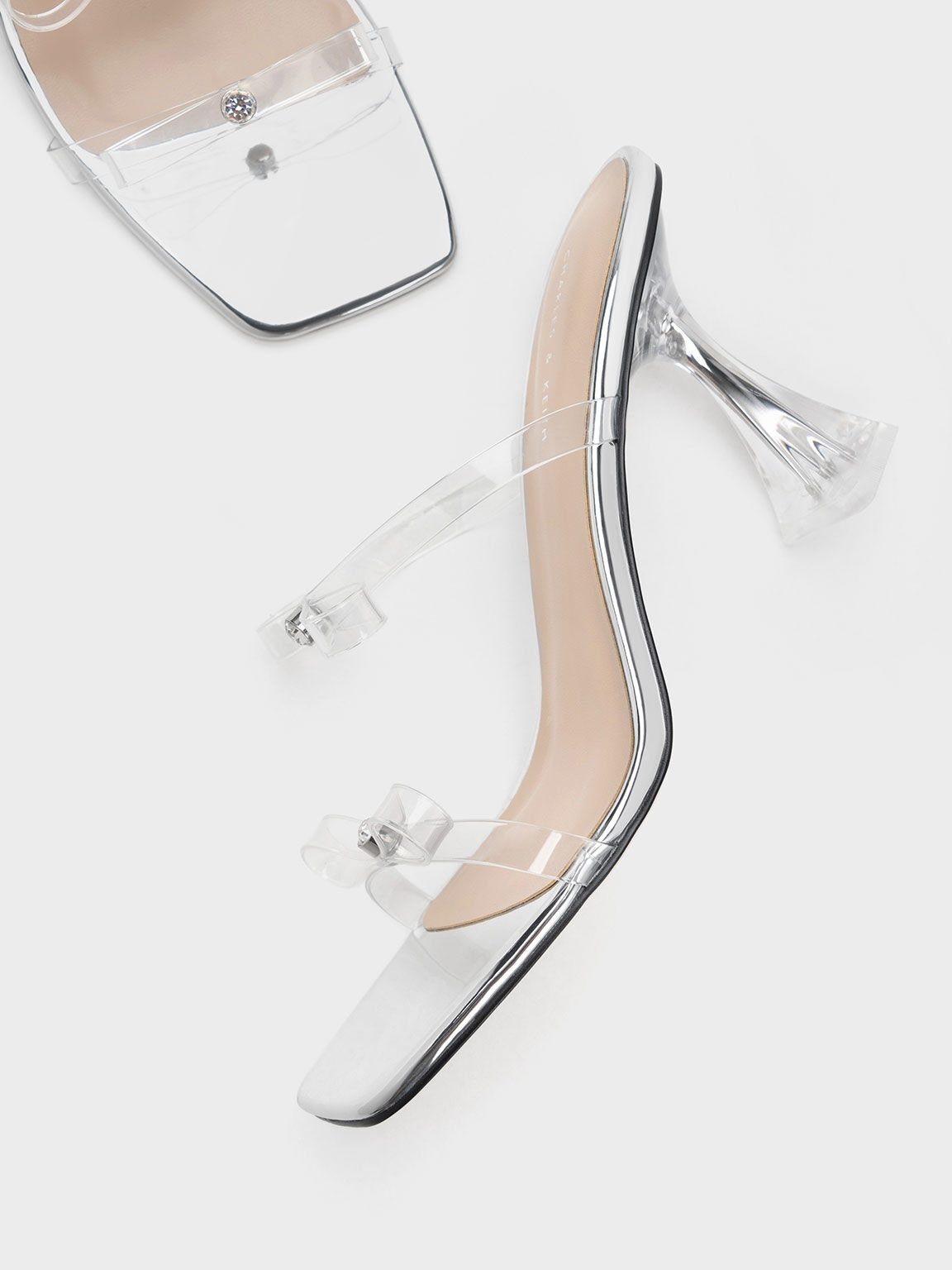 See through sales sandals