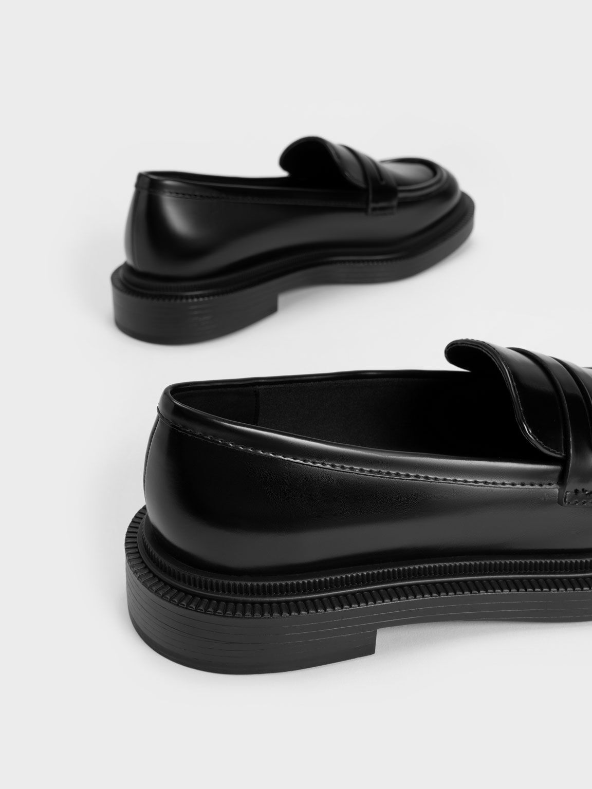 รองเท้าโลฟเฟอร์ Black Classic Penny Loafers - CHARLES & KEITH TH