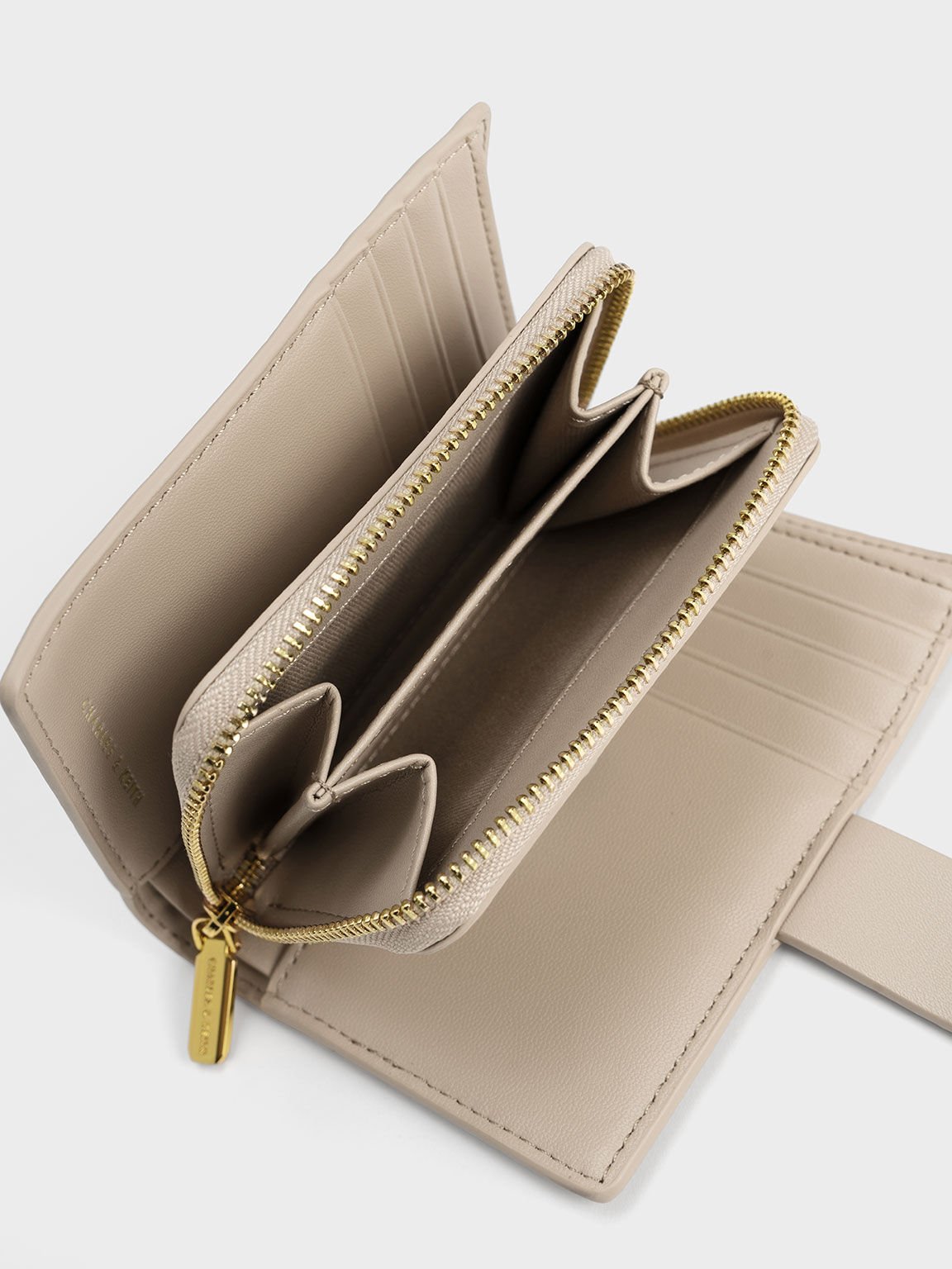 Beige Daki Belted Wallet CHARLES KEITH TH