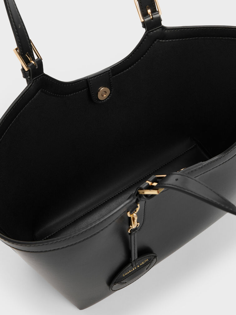 กระเป๋าโท้ทไซซ์ใหญ่พิเศษรุ่น Enola, สีดำ, hi-res