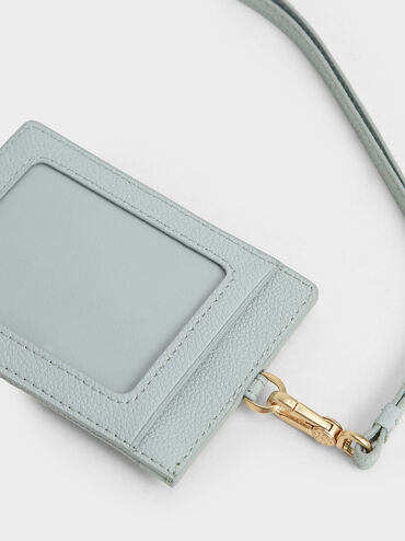 Side Zip Card Holder, สีฟ้าอ่อน, hi-res