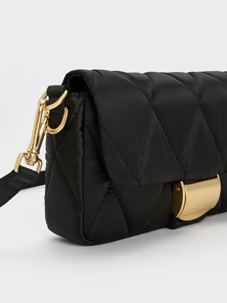 Satin Wrapped Handle Bag, , hi-res