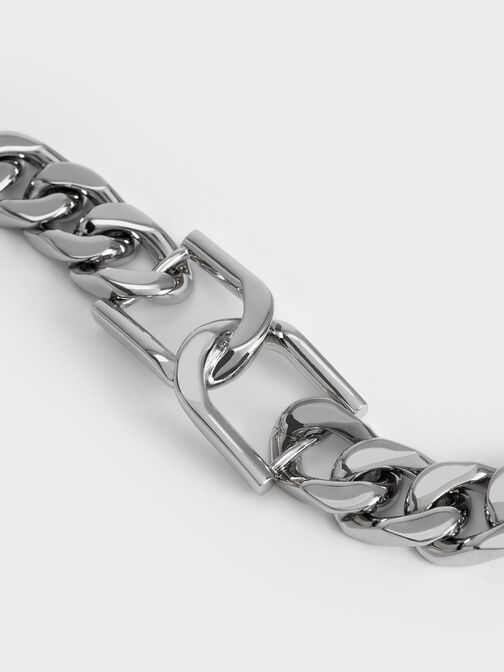 Gabine Chain-Link Bracelet, สีเงิน, hi-res