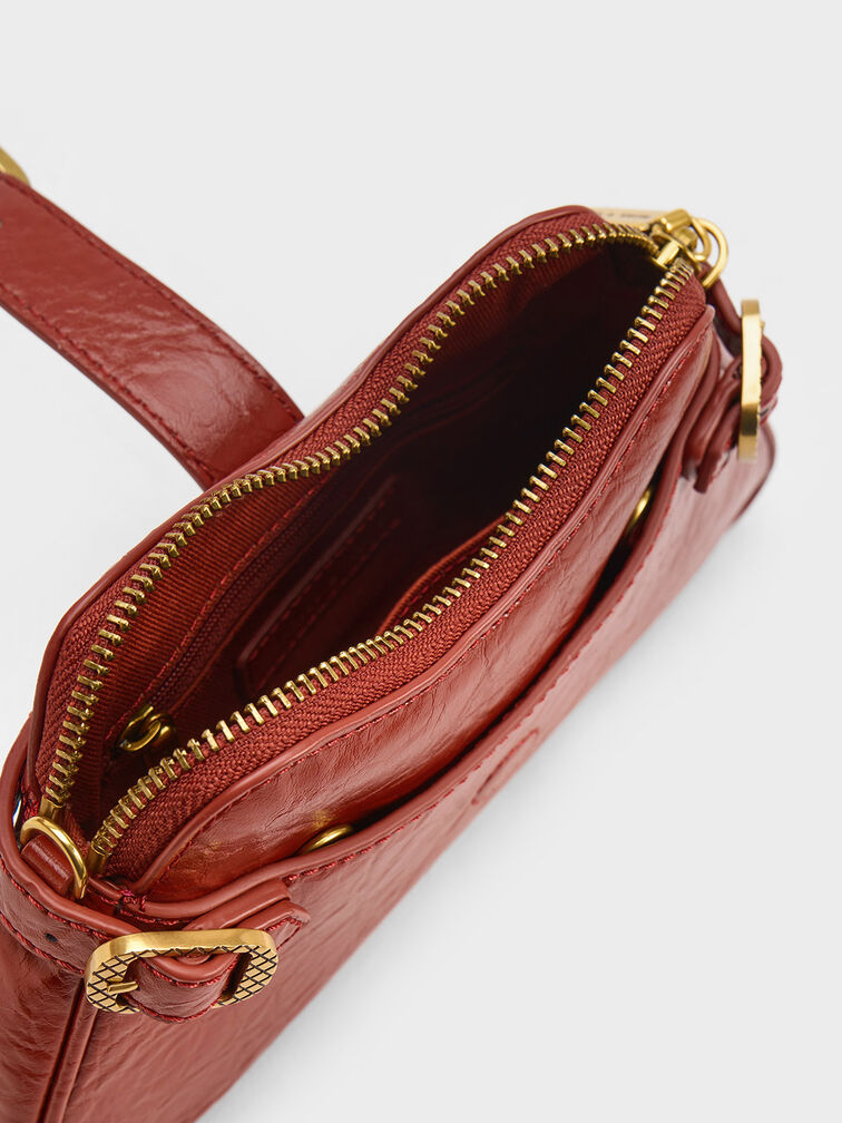 Eilith Chain-Handle Buckled Bag, , hi-res