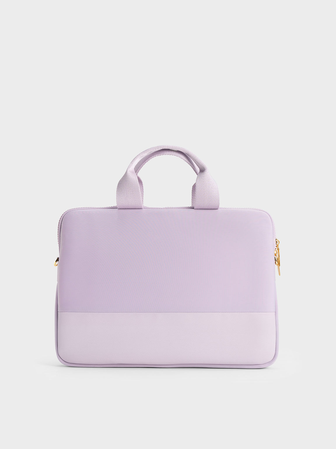 Lilac Textured Laptop Bag CHARLES KEITH TH