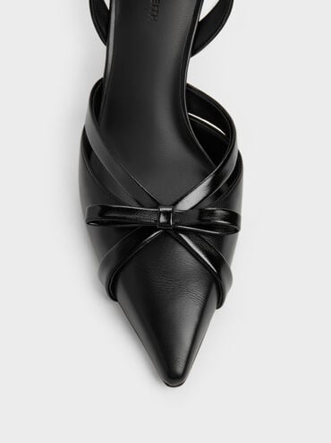 Kaleen Slingback Stilettos, Black, hi-res