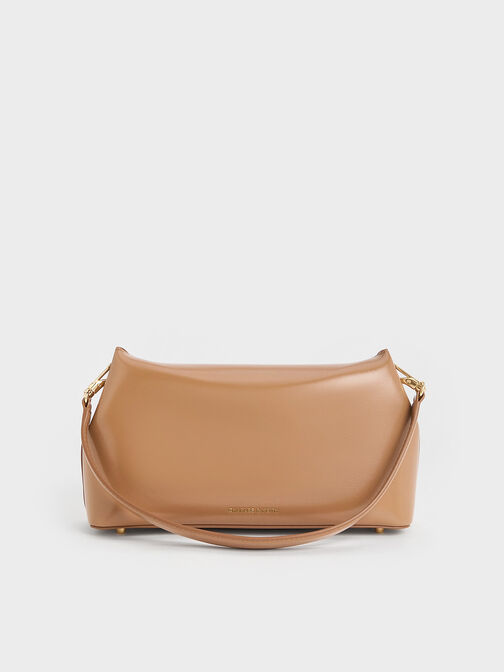 Wisteria Metallic-Accent Shoulder Bag, Tan, hi-res