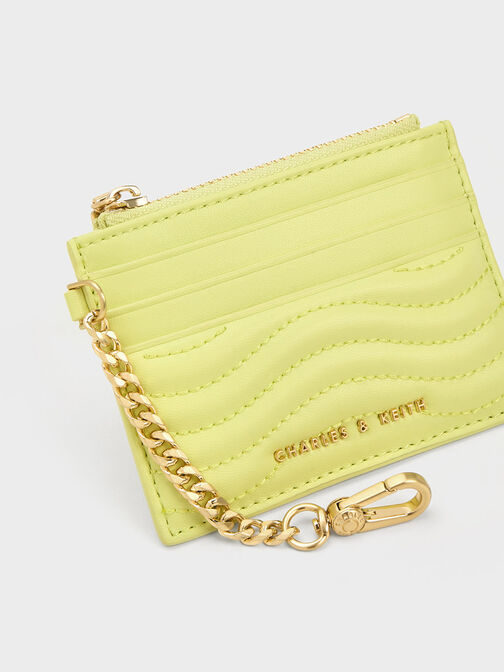 Aubrielle Stitch-Trim Zip Card Holder, , hi-res