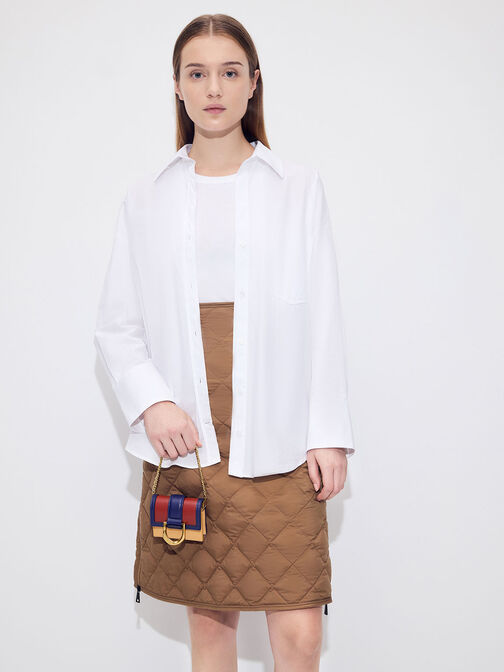 Gabine Colour-Block Chain-Link Cardholder, , hi-res