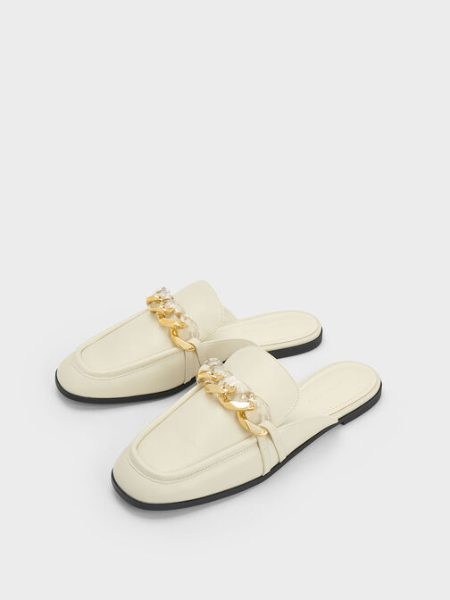 Chunky Chain-Link Loafer Mules, , hi-res