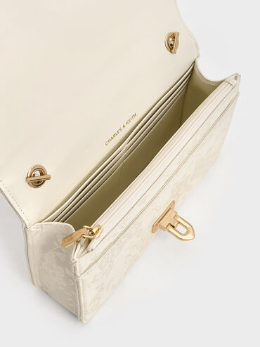 Jacquard Mini Bag, Cream, hi-res