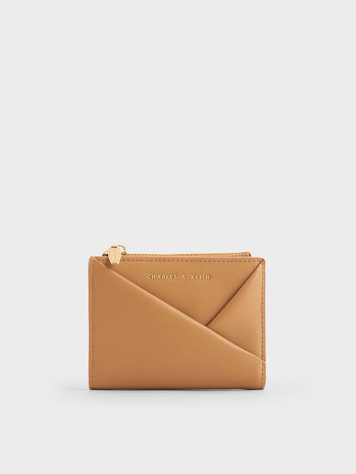 Charles & Keith - Women's Snap Button Mini Short Wallet, Sand, Xxs