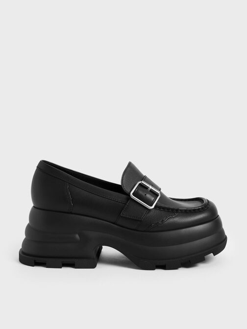 Jules Platform Buckled Loafers, , hi-res