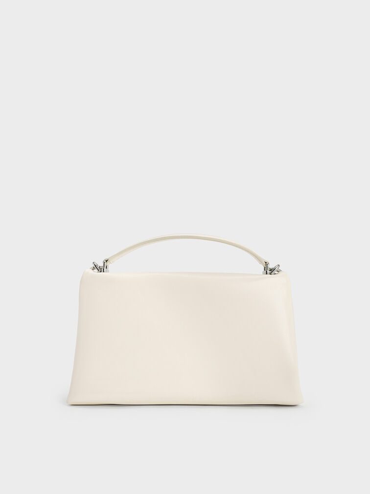 Andromeda Chunky-Chain Top Handle Bag, Cream, hi-res