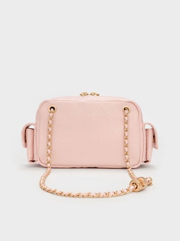 Duo Quilted Crossbody Bag, Soft Pink, hi-res