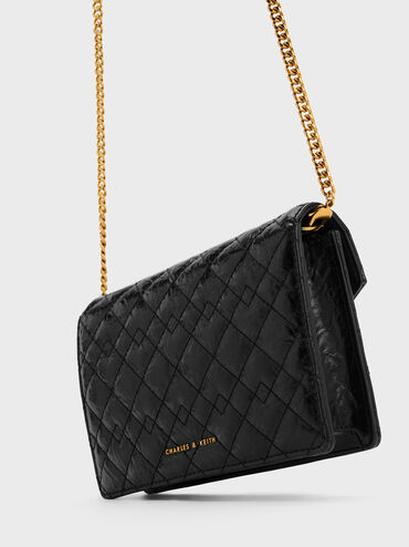 Duo Quilted Envelope Clutch, , hi-res