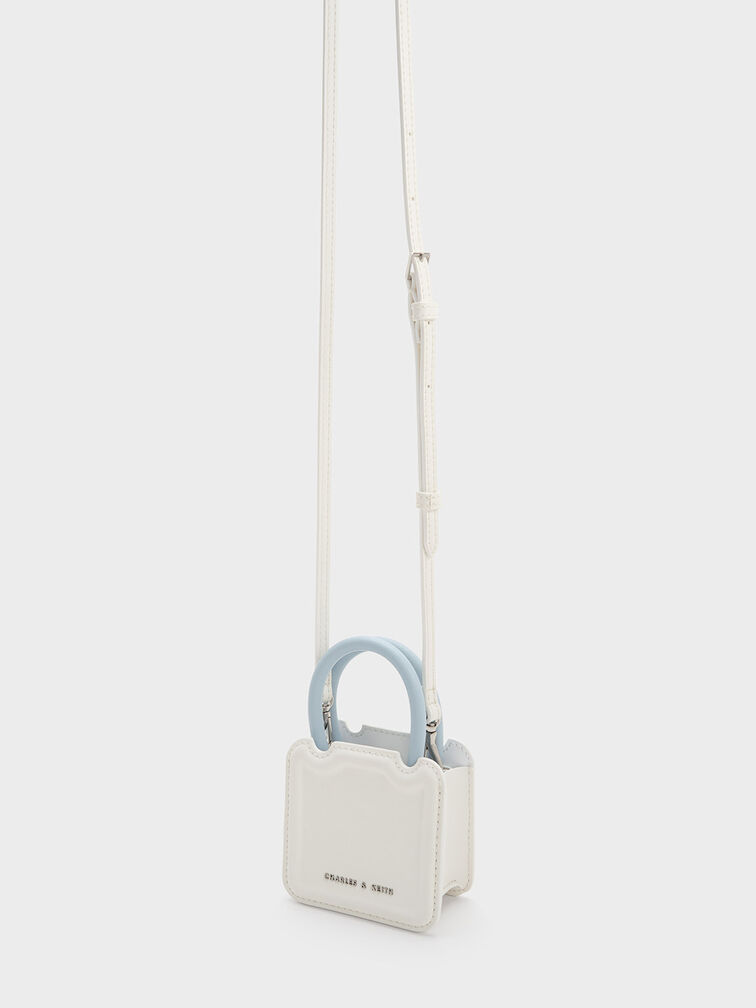 Micro Perline Sculptural Bag, สีชอล์ค, hi-res