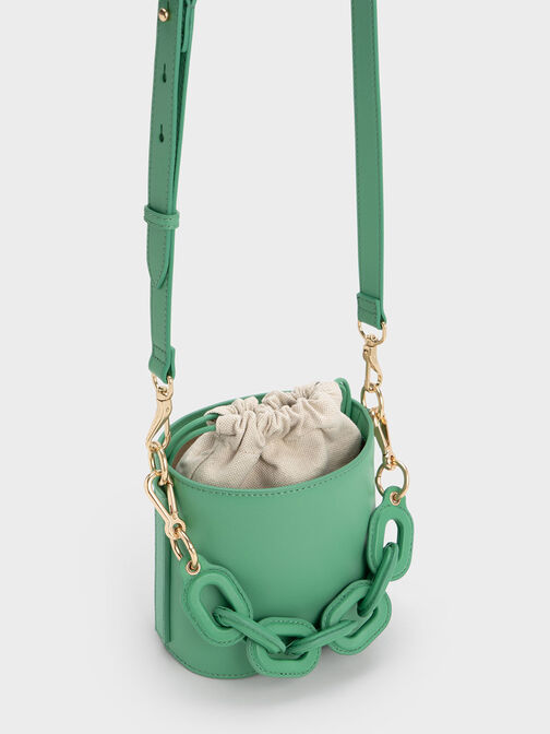 Catena Bucket Bag, สีเขียว, hi-res