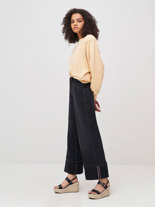 Buckled Espadrille Wedges, , hi-res