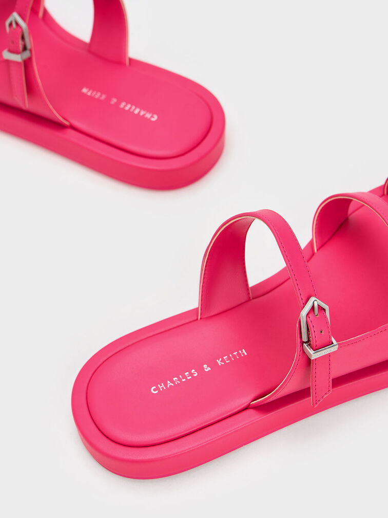 Double Buckle Toe-Loop Sandals, , hi-res