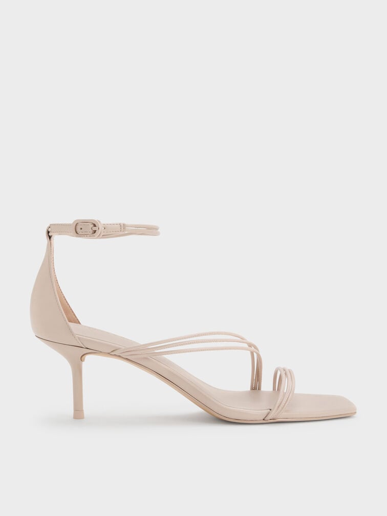 Fianna Ankle-Strap Stiletto Sandals, Beige, hi-res