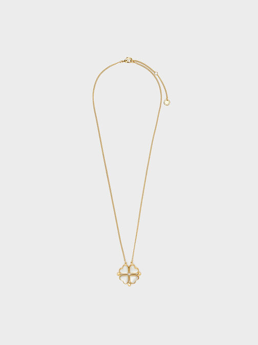 Annalise Clover Heart Necklace, , hi-res