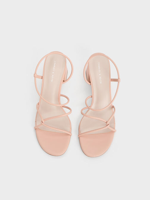 Meadow Strappy Block Heel Sandals, สีนู้ด, hi-res