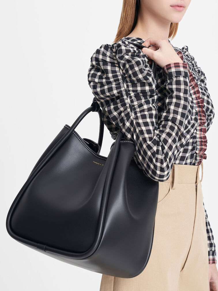 Tubular Slouchy Tote Bag, , hi-res