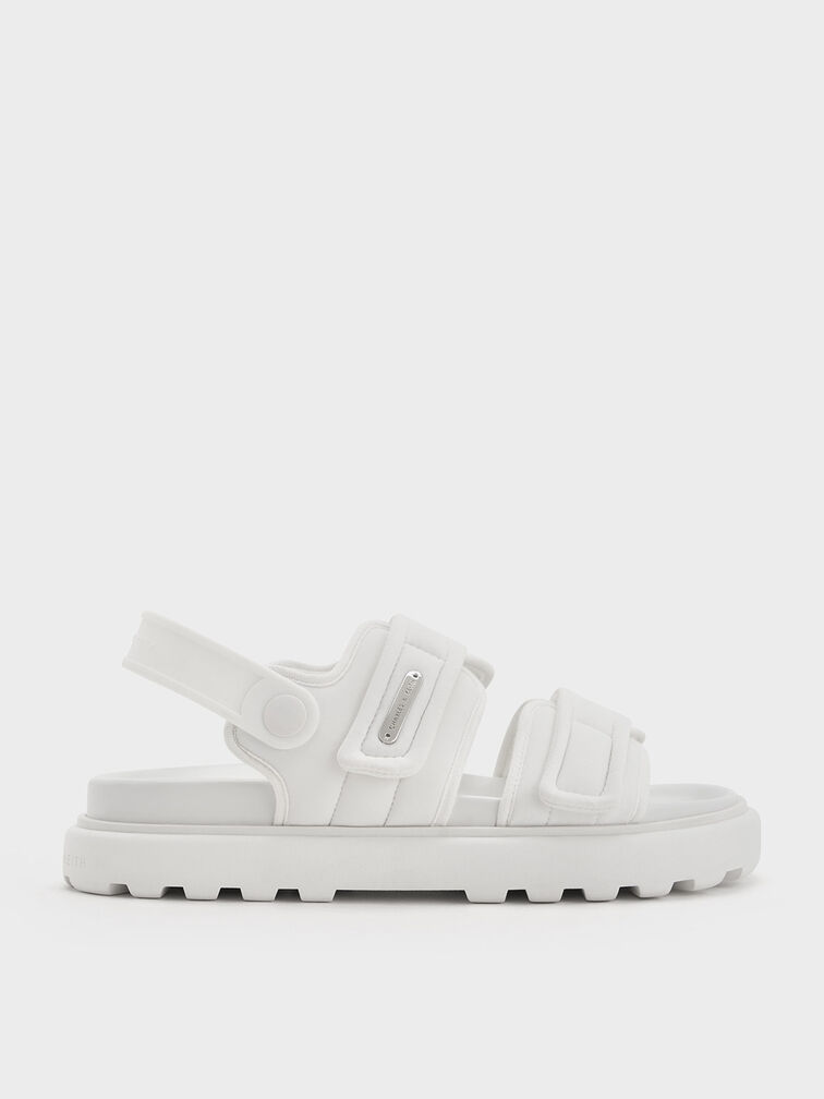 Romilly Puffy Sandals, สีขาว, hi-res