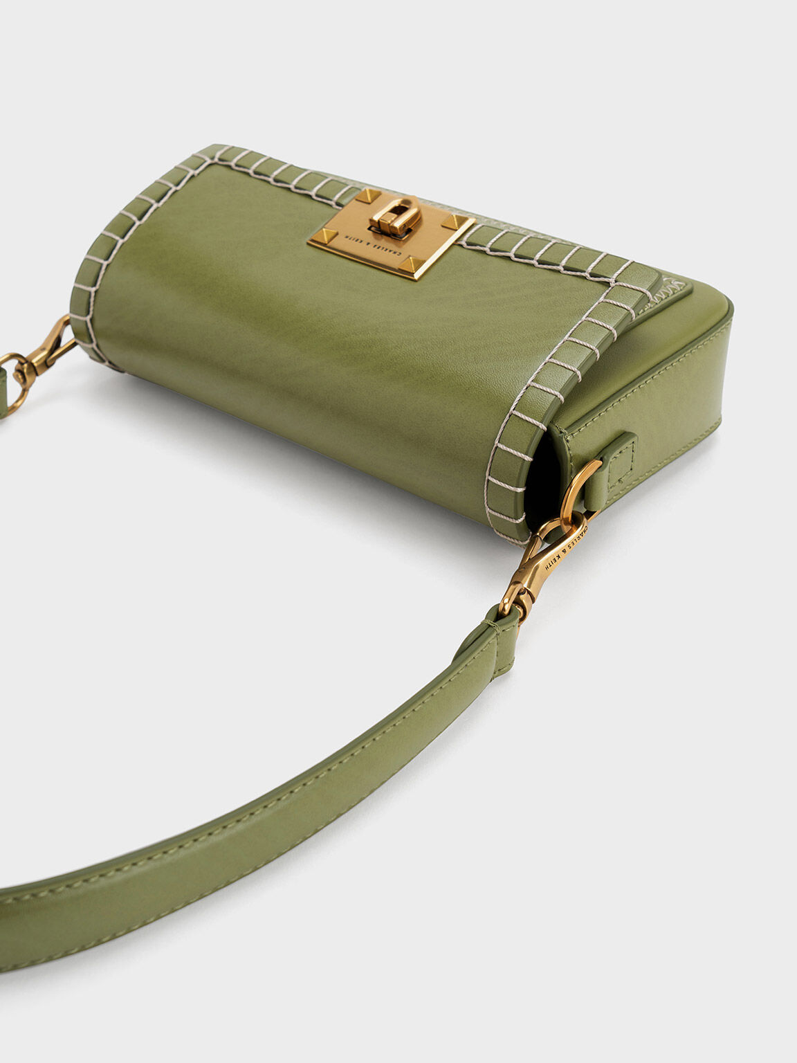 Charles and keith olive green bag deals